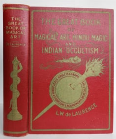 1939 GREAT BOOK OF MAGICAL ART HINDU MAGIC & EAST INDIAN OCCULTISM ANTIQUE