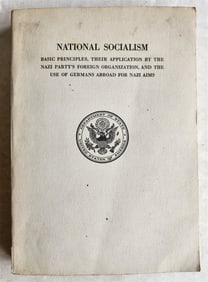 1943 NATIONAL SOCIALISM NAZI PRINCIPLES US DEPARTMENT OF STATE WWII BOOKLET
