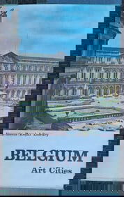 1960S-70S BELGIUM BRUSSELS ROYAL LIBRARY TRAVEL POSTER VINTAGE 24 X 39"