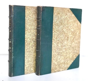 TIT-BITS OF AMERICAN & IRISH HUMOUR 2 VOLUMES ANTIQUE