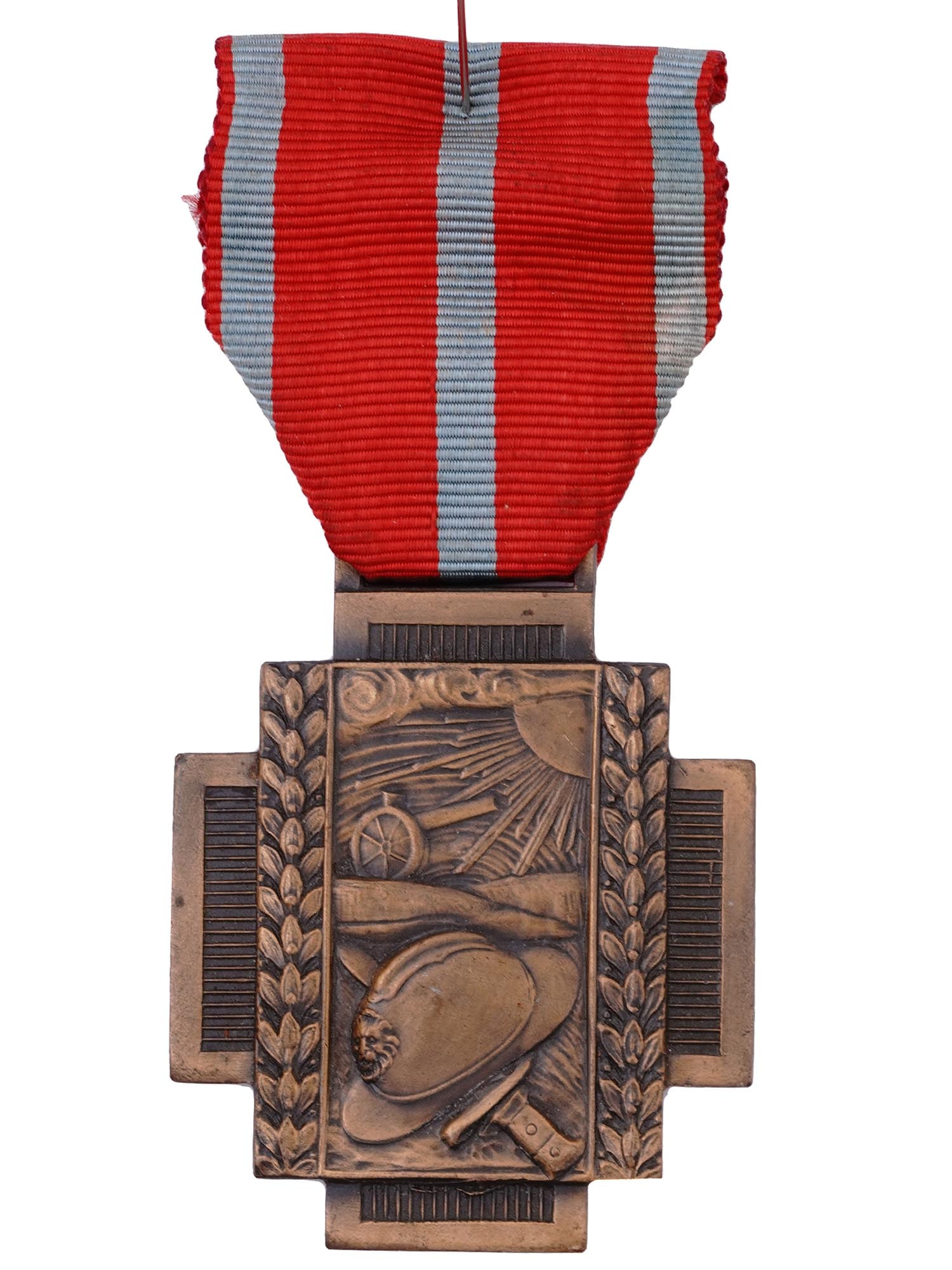 A WW1 BELGIUM FIRE CROSS, CROIX DE FEU, 1914-1918 (1 of 2)