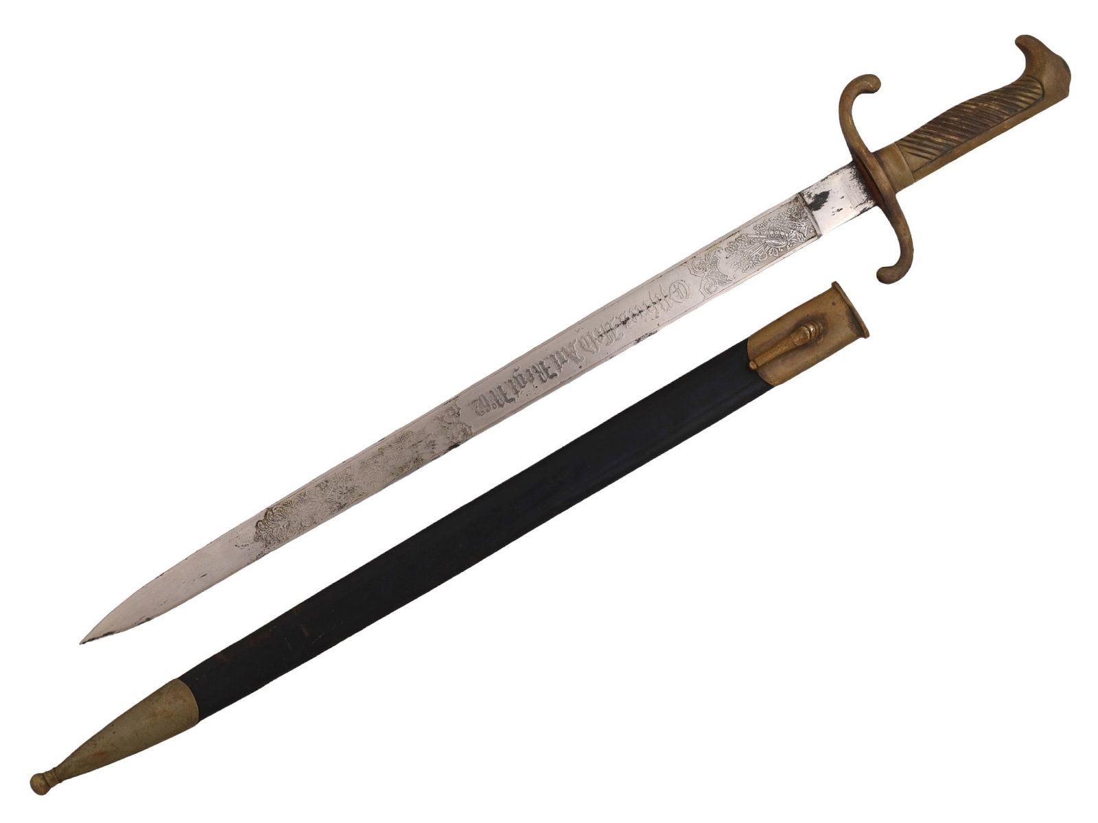 AN EXCELLENT GERMAN IMPERIAL ENGRAVED BAYONET M1871 (1 of 9)