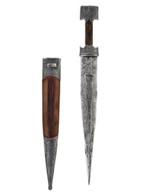AN UNUSUAL RUSSIAN BLACK SEA REGION DAGGER KIDJAL, 19/20 CC.