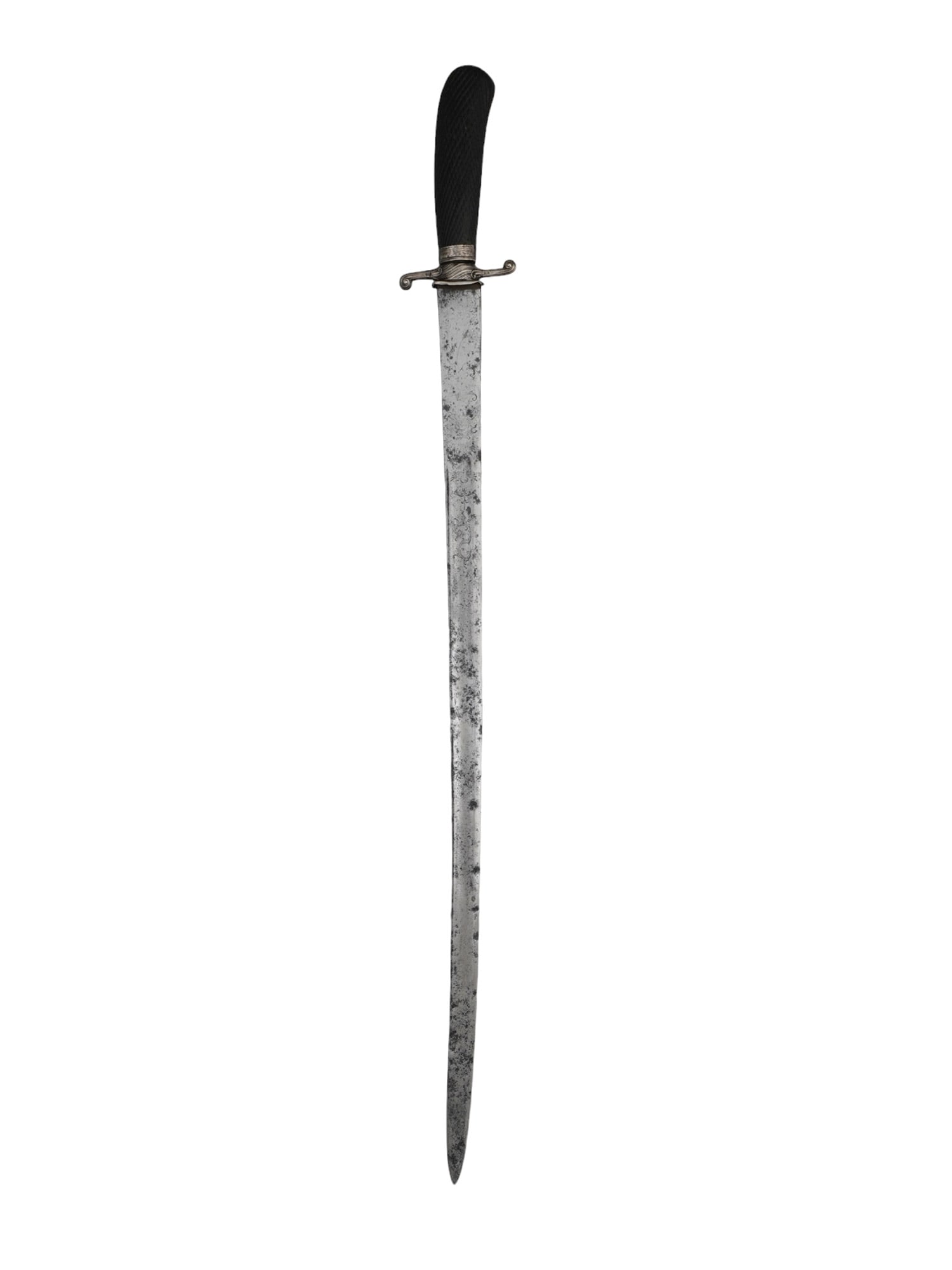 A FRENCH HUNTING DAGGER WITH A SILVER GUARD, 18TH/19TH CEN. (1 of 9)