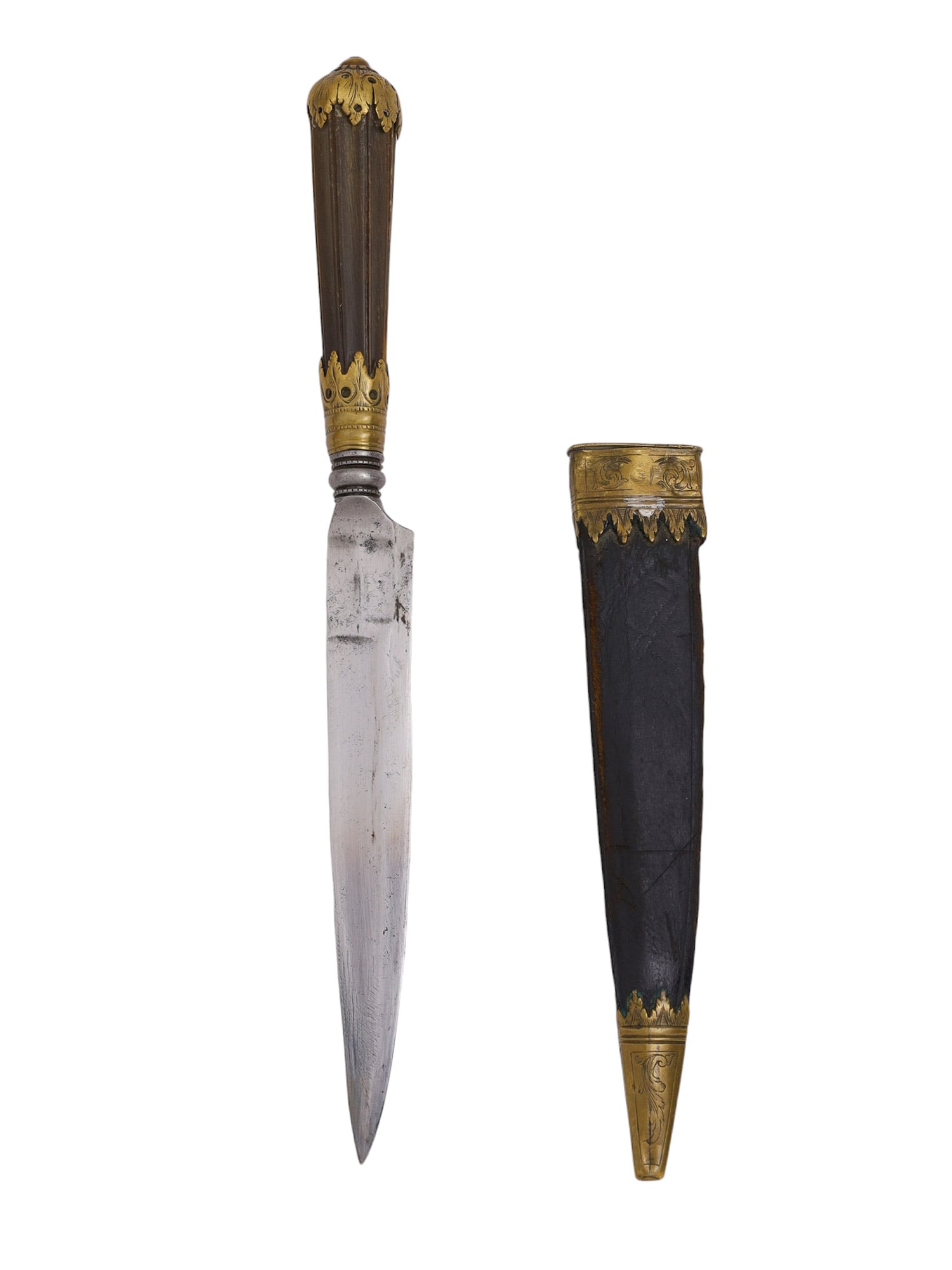 AN ITALIAN LATE RENAISSANCE DAGGER WITH SHEATH (1 of 5)