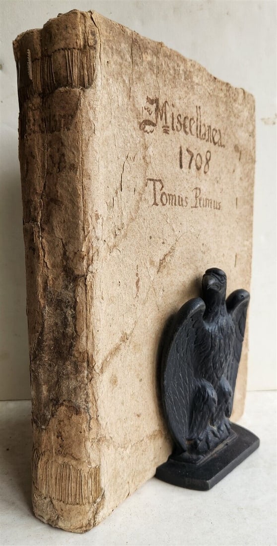 1708 CANON LAW EXTENSIVE MANUSCRIPT IN LATIN OVER 600 PAGES ANTIQUE FOLIO (1 of 15)