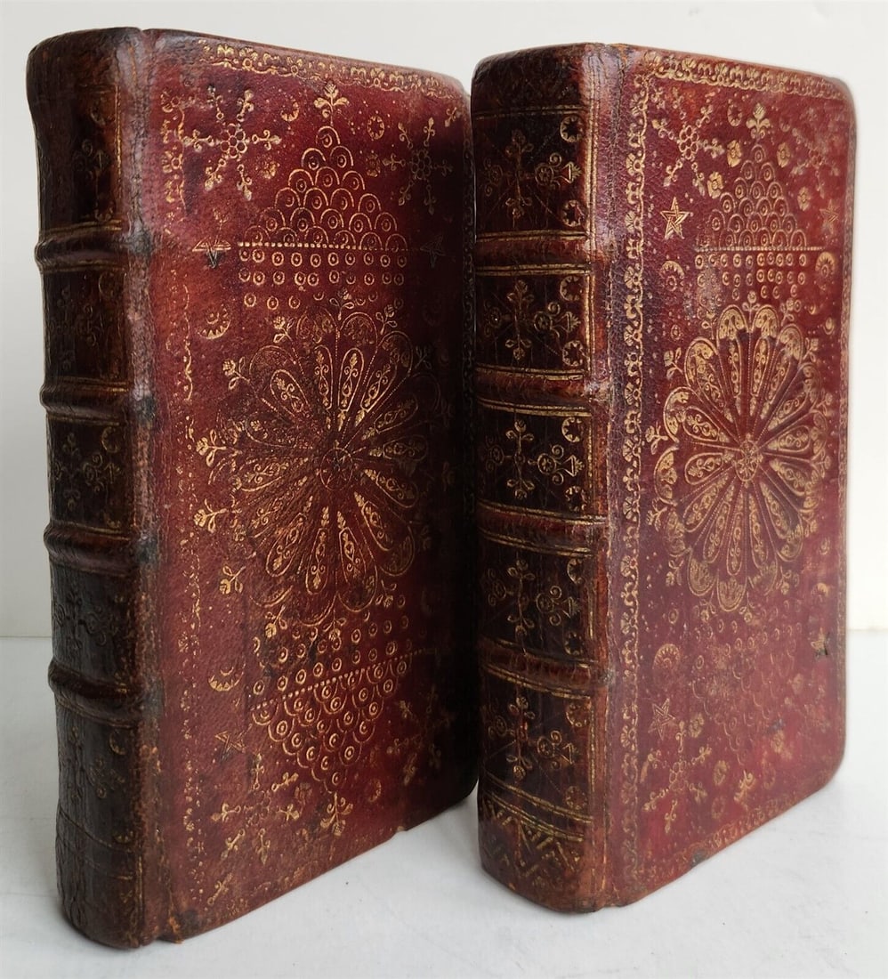 1752 BIBLE IN ENGLISH 2 VOLS OLD & NEW TESTAMENT ANTIQUE EDINBURGH FINE BINDING (1 of 13)