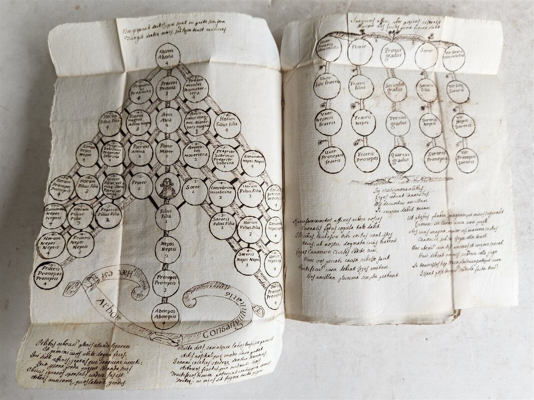 1764 MANUSCRIPT IN LATIN ON CANON LAW ANTIQUE DECRETALIUM IN CONCILIO LUGDUNENSI (1 of 16)