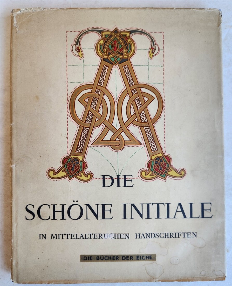 1943 ART ALBUM ANTIQUE BOOKS INITIALS ILLUSTRATED IN GERMAN (1 of 20)