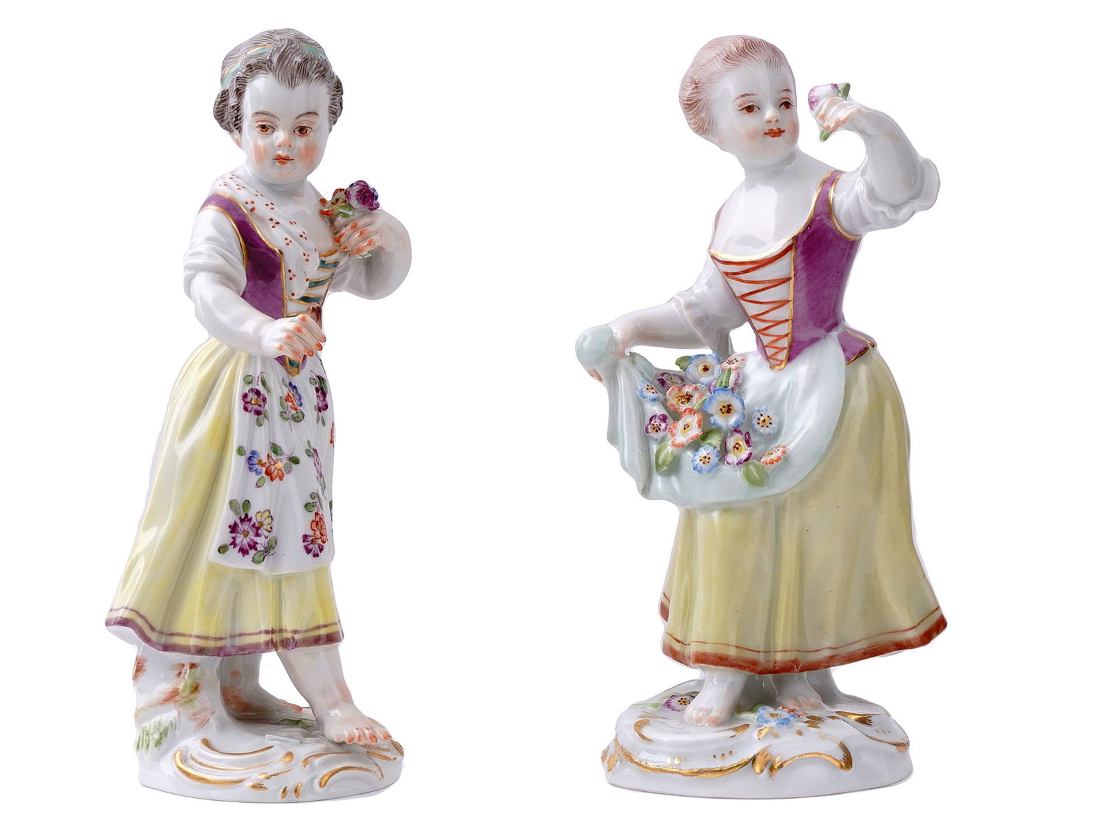 A PAIR OF MEISSEN PORCELAIN FIGURES, 20TH CENTURY (1 of 6)