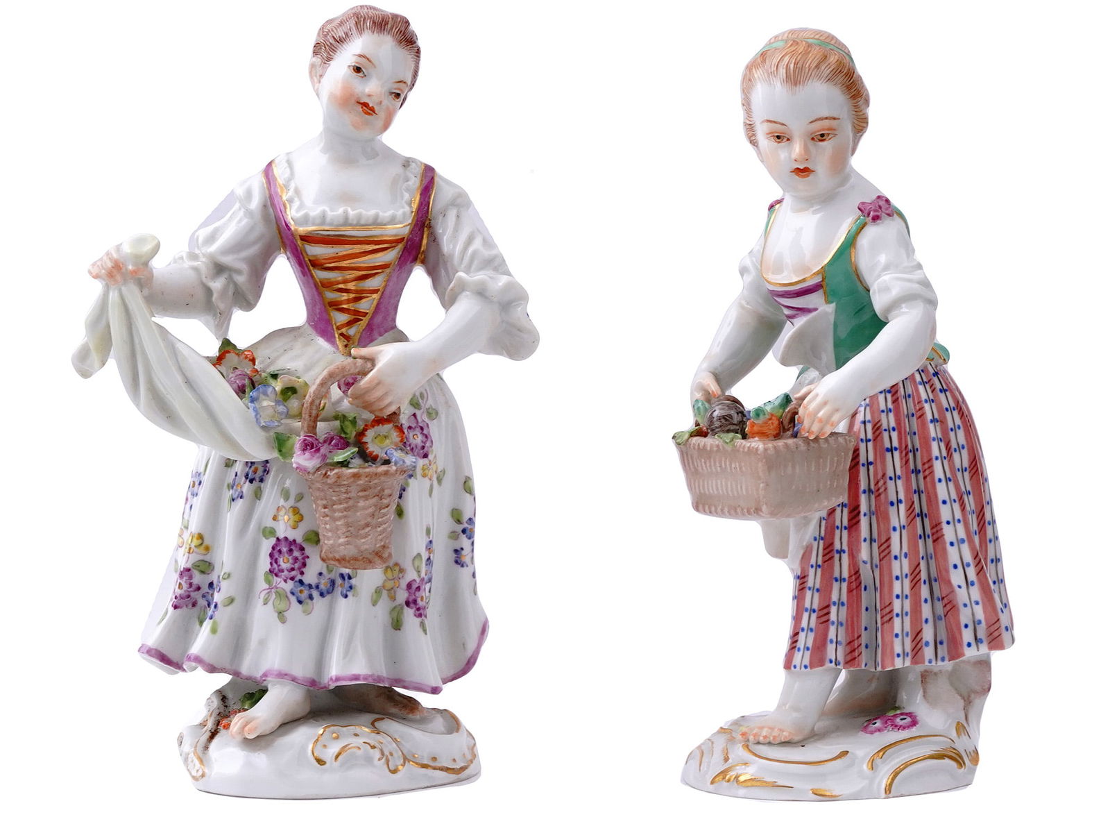 A PAIR OF MEISSEN PORCELAIN FIGURES, 20TH CENTURY (1 of 6)