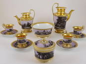 RUSSIAN PORCELAIN SERVICE, GARDNER, 19TH CENTURY