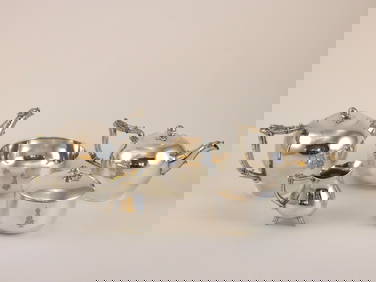 RUSSIAN SILVER SET, CYPHER OF ALEXANDER III, 1881 (1 of 13)