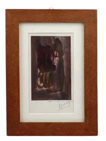 AN ABSTRACT EXPRESSIONIST ART PAINTING GIFTED TO DANIEL GRATALOUP, 1967