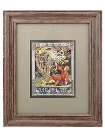 AN IVAN BILIBIN, RUSSIAN, WATERCOLOR ON PAPER PAINTING, 1899