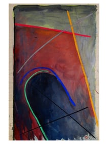 A WILLIAM BRUI, RUSSIAN, WATERCOLOR ON PAPER PAINTING, 1984