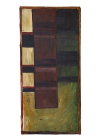 A RUSSIAN AVANT-GARDE OIL ON CANVAS PAINTING IN THE MANNER OF PAVEL MANSUROV