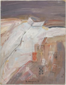 A VLADIMIR NEMUKHIN, RUSSIAN, NONCONFORMIST OIL ON BOARD PAINTING