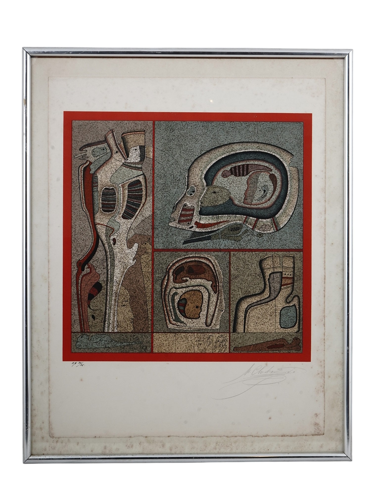 A COLORED LITHOGRAPH BY CHEMIAKIN, RUSSIAN, 20TH CENTURY (1 of 4)