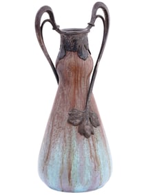 AN ART NOUVEAU VASE ATTRIBUTED TO EUGENE BAUDIN (1843-1907), FRENCH