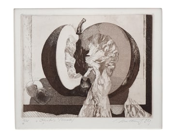 A RUSSIAN ETCHING ON PAPER TITLED "PUMPKIN", 1982