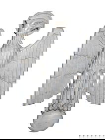 AN AMERICAN ART DECO CARVED MARBLE EAGLE, CA. 1930 (1 of 1)