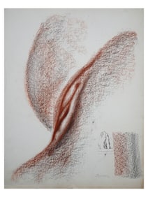 A SOVIET RUSSIAN ABSTRACT MIXED MEDIA PAINTING SIGNED SERGEI DANILOV, 1974