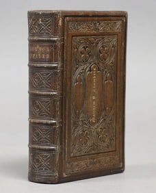 1853 BOOK OF COMMON PRAYER ANTIQUE EMBOSSED DECORATIVE BINDING AMERICANA