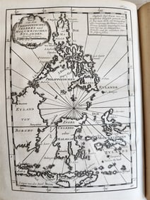 1747 HISTORY OF TRAVELS BY SEA & LAND ANTIQUE ILLUSTRATED W/ 34 MAPS & PLATES