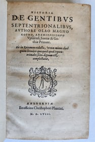 1558 ILLUSTRATED SCANDINAVIA ANTIQUE HISTORIA DE GENTIBUS SEPTENTRIONALIBUS RARE