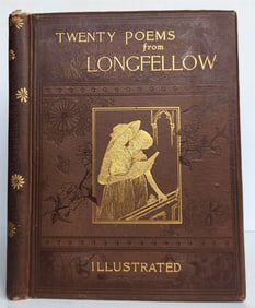 1884 TWENTY POEMS FROM LONGFELLOW ANTIQUE ILLUSTRATED