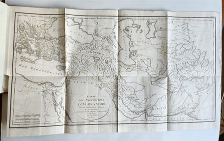 1802 MILITARY EXPEDITIONS OF ALEXANDER THE GREAT ANTIQUE ILLUSTRATED W/ MAPS