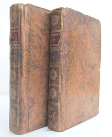 1766 CICERO IN FRENCH 2 VOLUMES ANTIQUE TUSCULANES DE CICERON