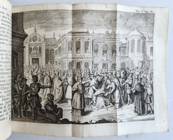 1736 HISTORY OF FEMALE POPE JOAN ANTIQUE ILLUSTRATED HISTOIRE DE PAPESSE JEANNE
