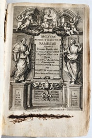 1706 FLORENTINE POPES & CARDINALS HISTORY IN LATIN ANTIQUE VELLUM BINDING