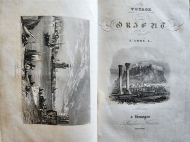1842 VOYAGE EN ORIENT ILLUSTRATED ANTIQUE