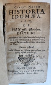 1660 HISTORY OF LIFE & ACTIONS OF HEROD THE GREAT ANTIQUE VELLUM BY C. NOLDIUS