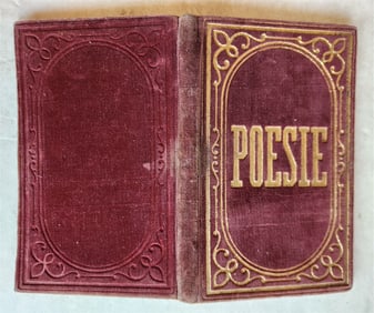 1889 ALBUM AMICORUM MANUSCRIPT POETRY GERMAN BOOK ANTIQUE