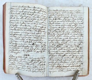1800S GERMAN MANUSCRIPT BOOK MEDICAL MORAL TREATISE ANTIQUE
