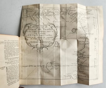 1748 HISTOIRE DES VOYAGES ANTIQUE VOL.15 BENIN WEST AFRICA ILLUSTRATED