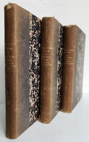 1840S VOYAGE AU POLE SUD ET DANS L'OCEANIE ANTIQUE 3 VOLUMES NORTH POLE OCEANIA
