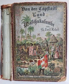 1890 TRAVELS IN SOUTH AFRICA ILLUSTRATED ANTIQUE IN GERMAN