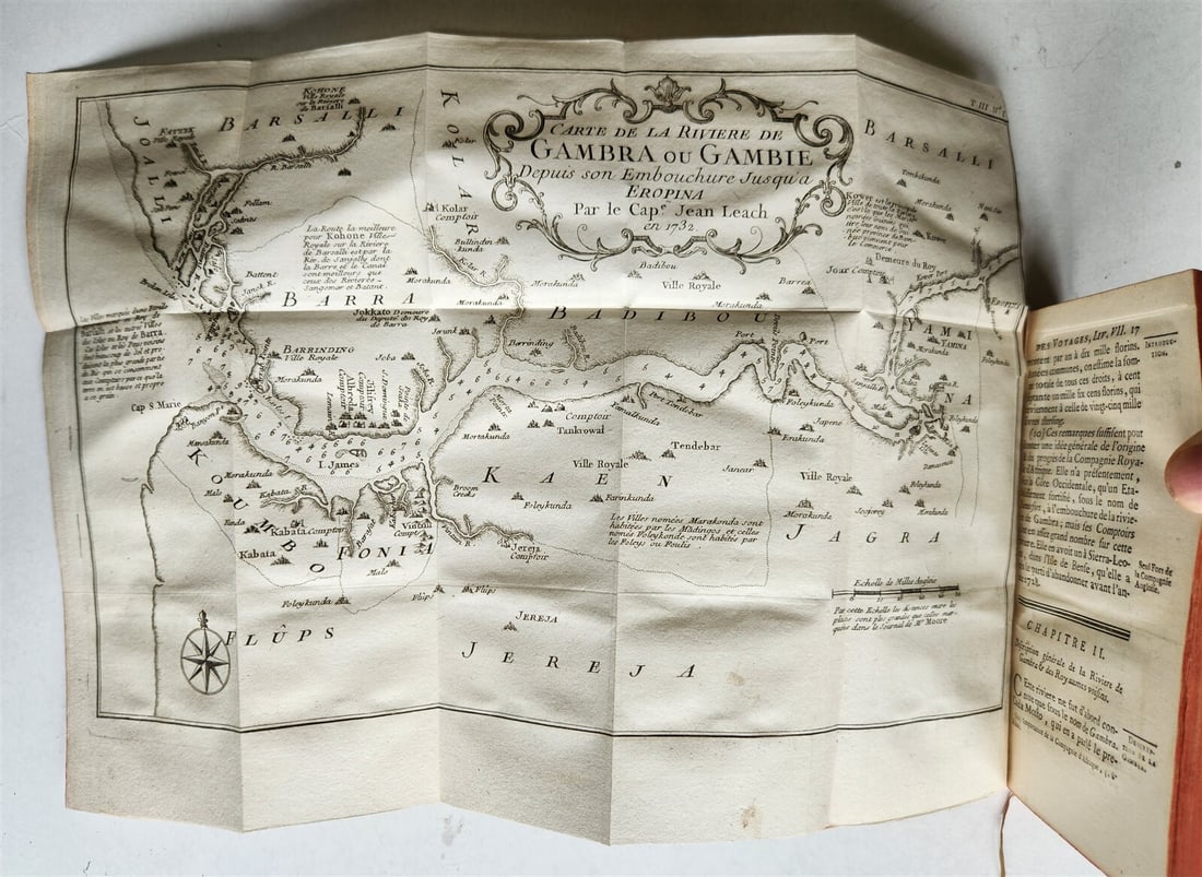 1749 HISTOIRE DES VOYAGES ANTIQUE VOL. 9 WEST AFRICA W/ MAPS (1 of 7)