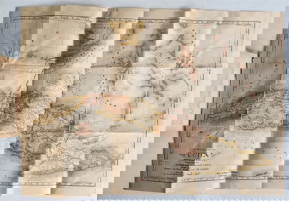 1897 MAP & HISTORY OF CUBA INCL. ACCOUNT OF 1895 WAR BY LIEUT. HANNAFORD ANTIQUE