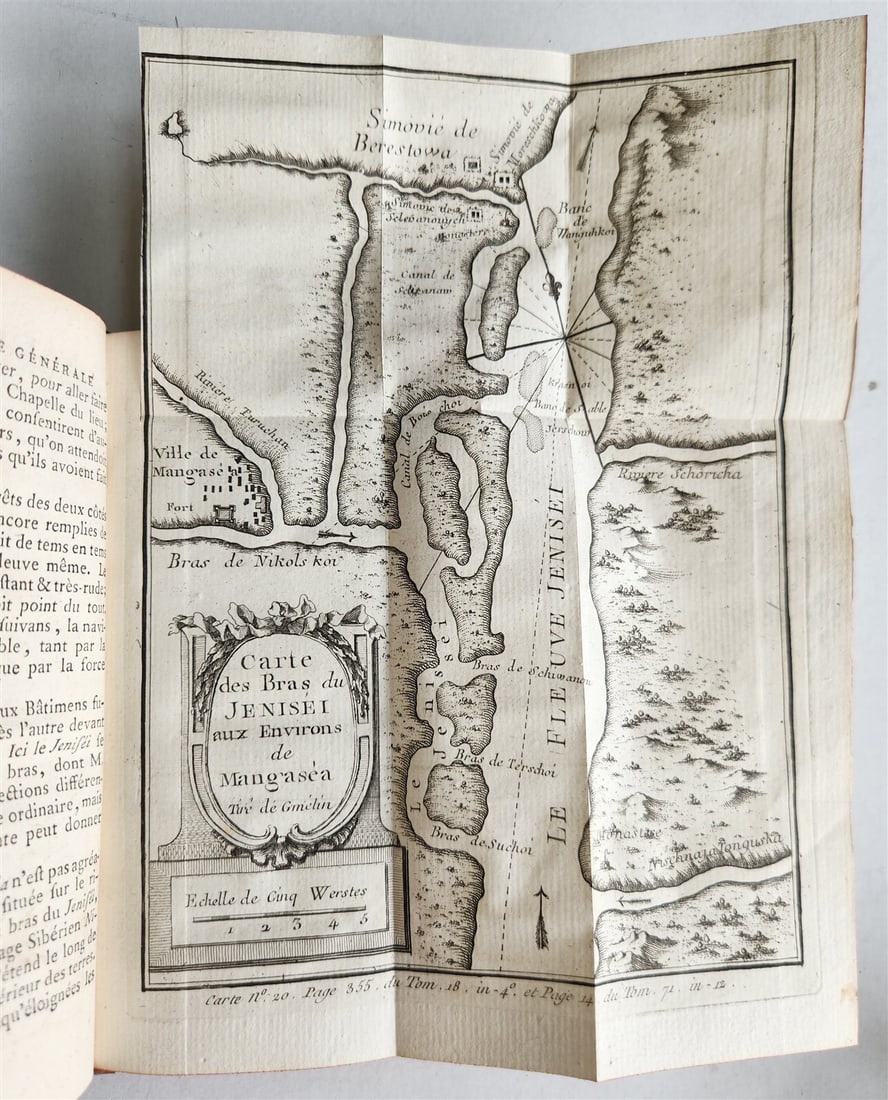 1758 HISTOIRE DES VOYAGES ANTIQUE VOL. 71 SIBERIA RUSSIA ILLUSTRATED (1 of 8)