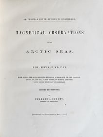 1860 MAGNETICAL OBSERVATIONS IN THE ARCTIC SEAS ANTIQUE BY E. KANE & C. SCHOTT