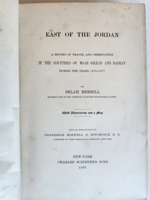 1883 EAST OF THE JORDAN BY SELAH MERRILL ILLUSTRATED ANTIQUE