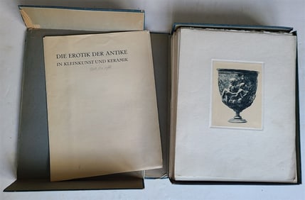 1921 ANTIKE EROTIK IN KLEINKUNST UND KERAMIK GASTON VORBERG ANTIQUE 111 PLATES