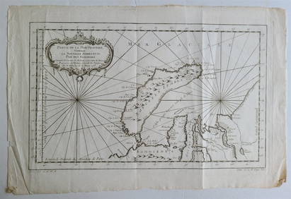 1758 MAP PARTIE DE LA MER GLACIALE CONTENANTS LA NOUVELLE ZEMBLE RUSSIA ANTIQUE (1 of 4)