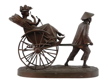 AN EDOUARD DROUOT CHINOISERIE BRONZE, FRANCE, 19TH CENTURY